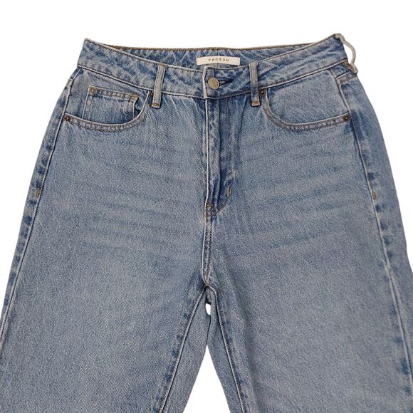 Pacsun Mom Jean Womens 26 Blue Medium Wash Denim Tapered Casual High Rise Cotton - Picture 2 of 10